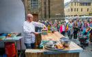 National chef Gary McLean launches the Great Perthshire Picnic in Perth city centre.