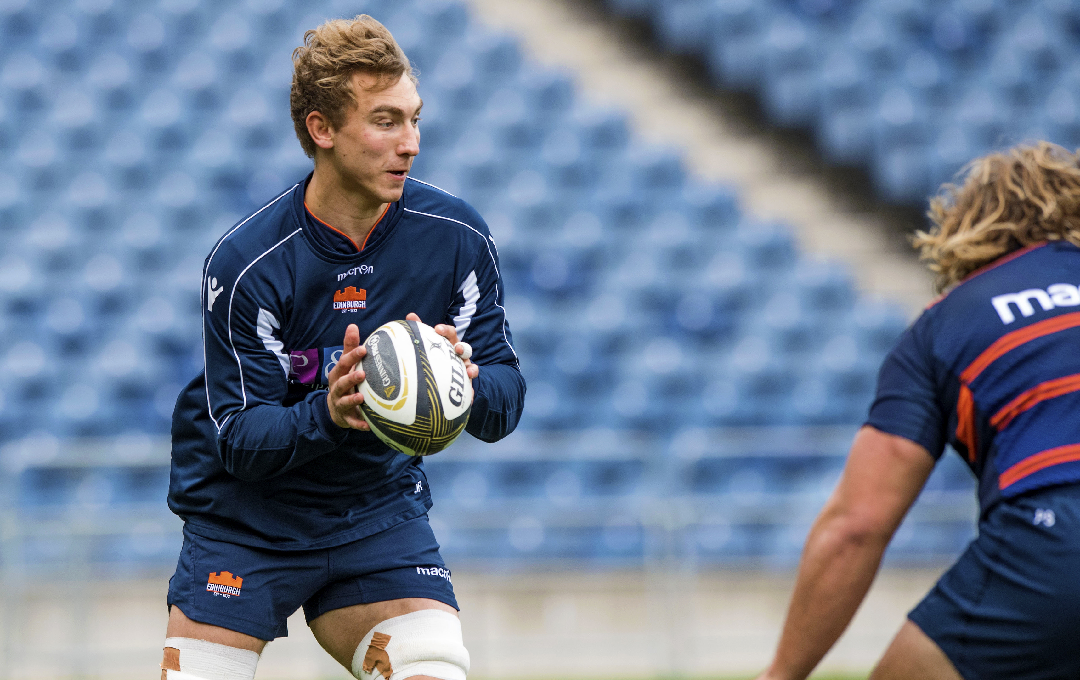 Jamie Ritchie in training at Murrayfield ahead of the  Connacht game.