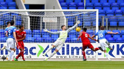 David McMillan makes it 1-0 to Saints.