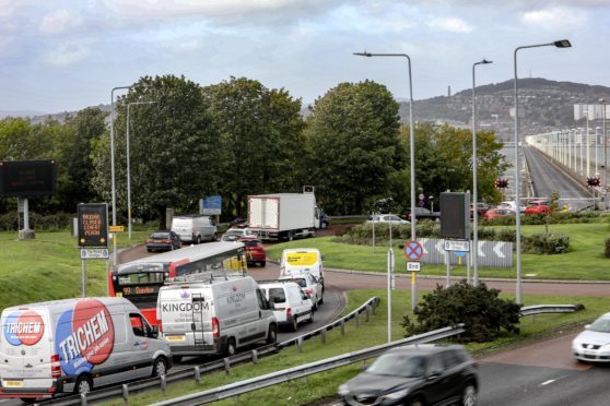 The Tay Road Bridge closed due to high winds.