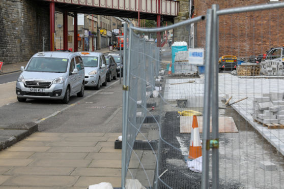 Work has already started on the events space in the green square.