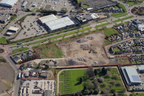 The site of the proposed development on Kingsway East.