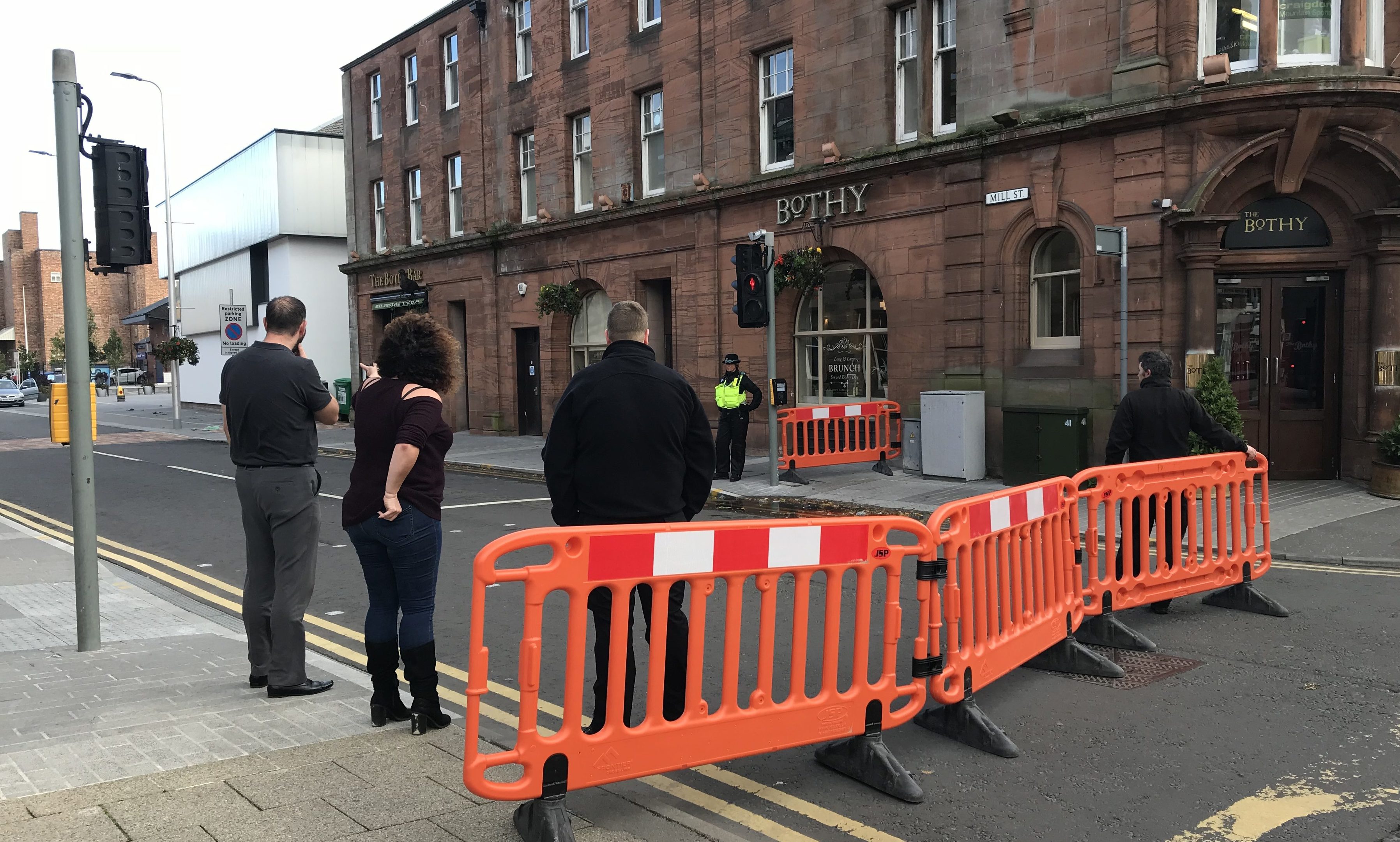 Roadblock in place on Mill Street, Perth, have now been removed