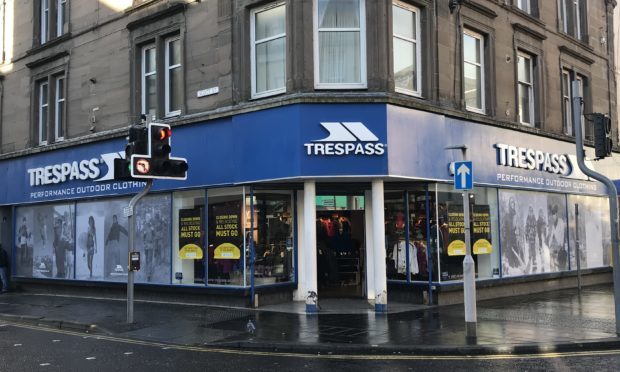 The Trespass store in Perth
