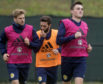 Stuart Armstrong and John Souttar at Scotland training.