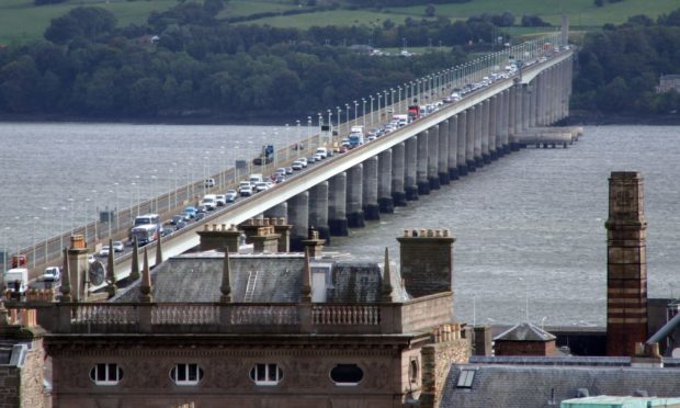 The Tay Road Bridge.