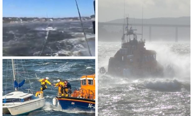 Photos from a busy day for the Broughty Ferry RNLI during Storm Ali.