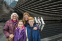 Sheila Harkness from Monifieth with her daughter Sharron McAllister and grandchild James and Kirsty.