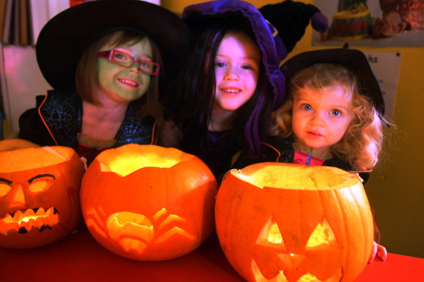 Langlea Nursery in Broughty Ferry held a Halloween party.