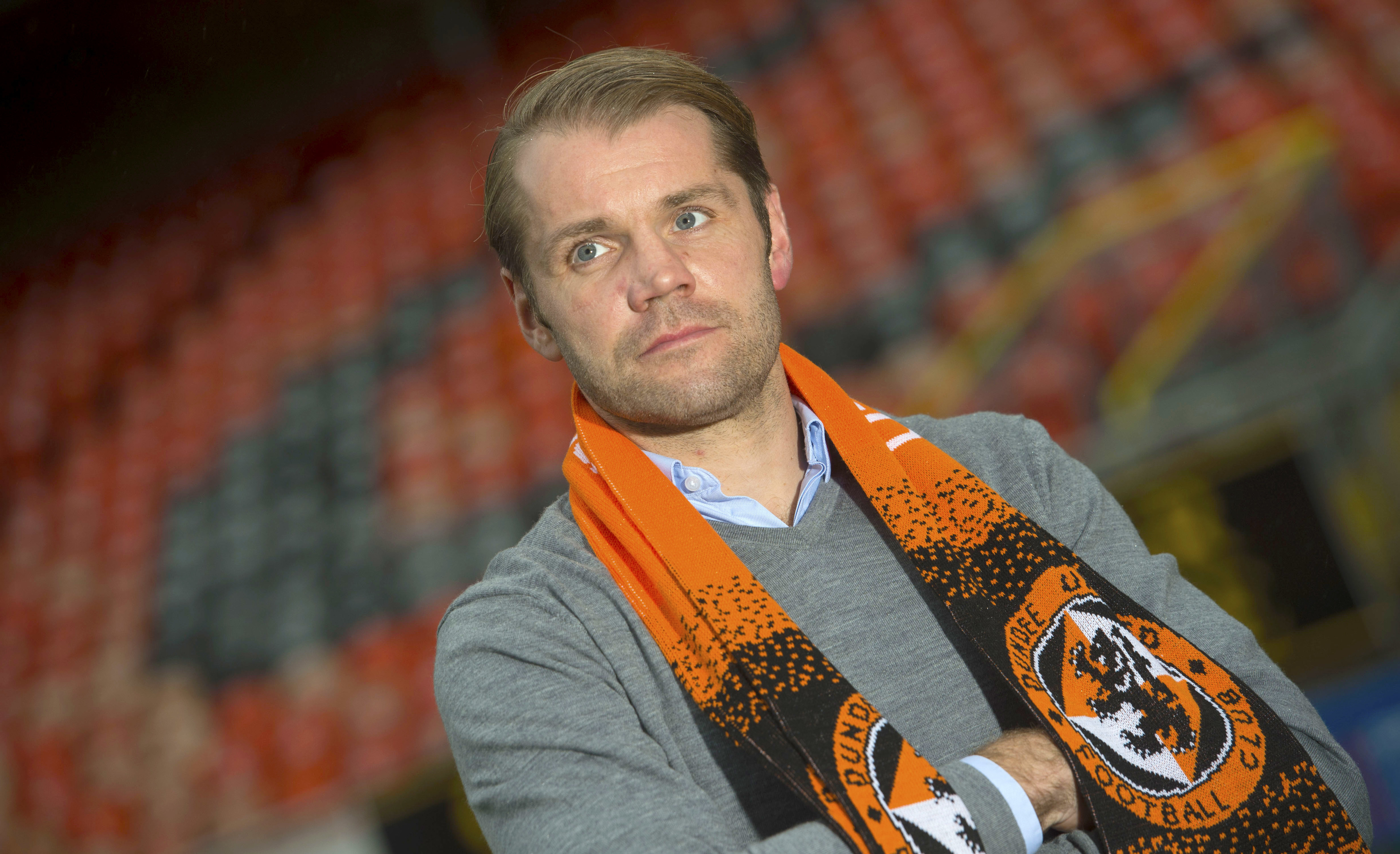 New Dundee United manager Robbie Neilson at Tannadice.