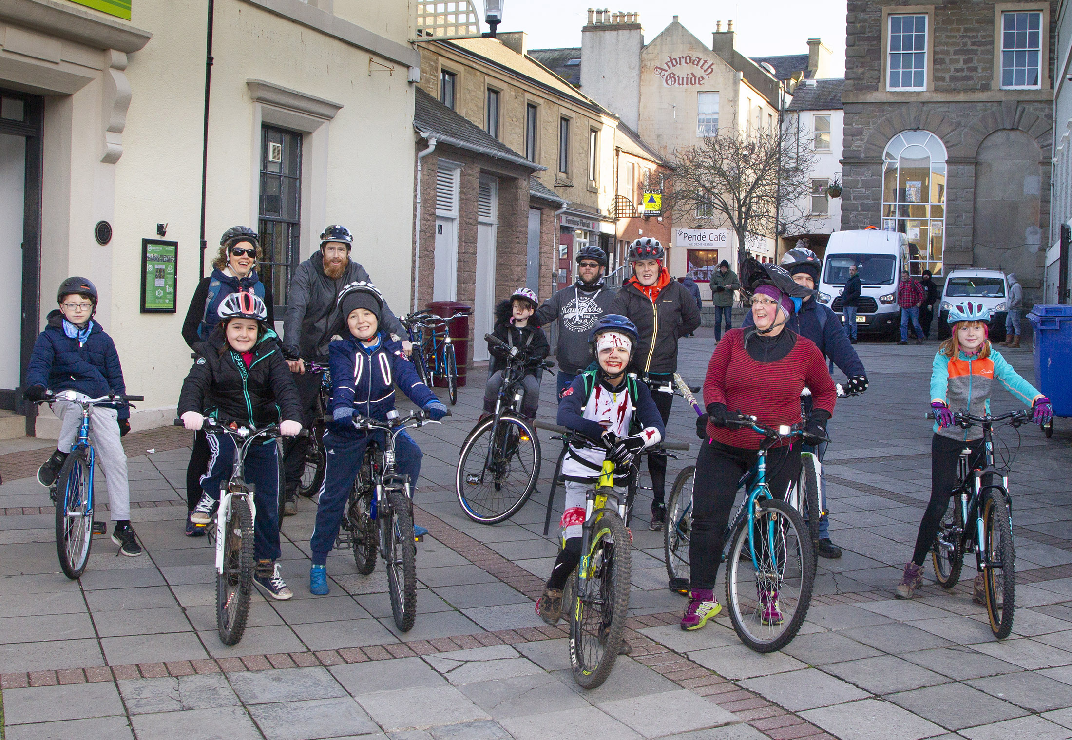 Angus Cycle Hub staged a successful spooky cycle ride for families last weekend