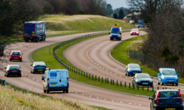 The A92 road.