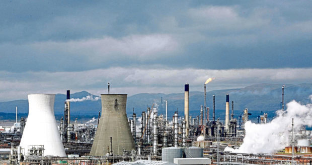 A general view of the refinery at Grangemouth. Picture: PA