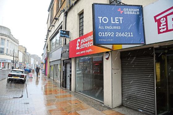 Empty shops are becoming a common sight on Fife high streets.