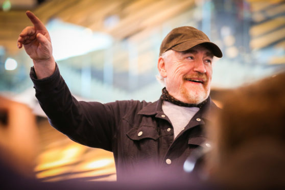 Brian Cox at the opening of V&A Dundee,