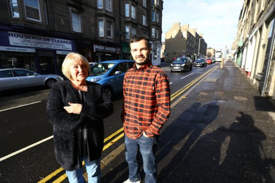 Sandra Small from Evolution and David Evans of Forever Young on Albert Street.