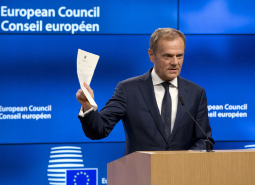 Our correspondent says Donald Tusk has already offered a deal that can work for the UK.