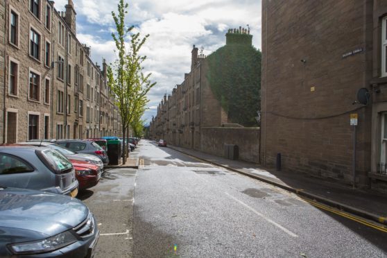 Baldovan Terrace, where the incident occurred.