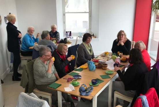 Blairgowrie, Rattray and District Timebank Knit and Natter group at Wellmeadow House.