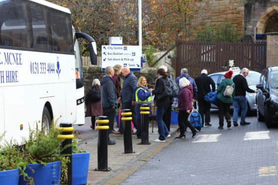 Travellers had to use bus replacement services from Perth.
