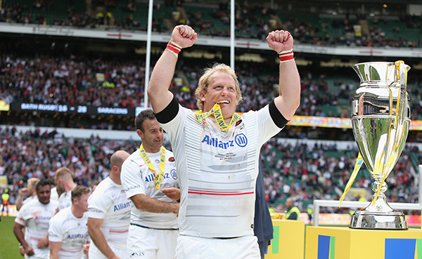 Petrus Du Plessis of Saracens won two Champions' Cups and three Premiership titles with Saracens.