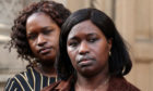 Kadijatu Johnson (right) and Adama Jalloh sisters of Sheku Bayoh.