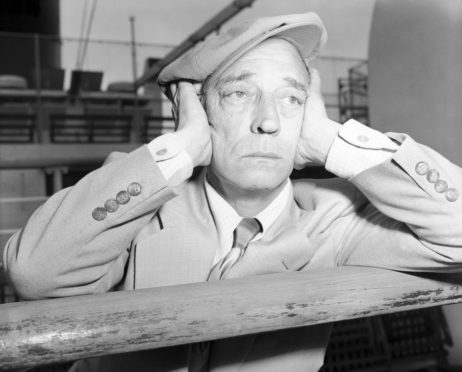 Silent movie hero Buster Keaton.