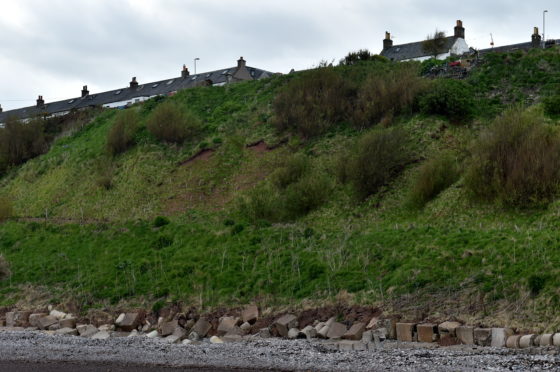 Catterline near Stonehaven has suffered with coastal erosion in the past.