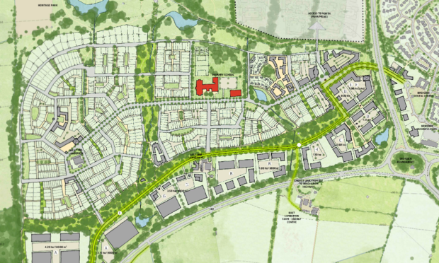 Map of the planned Perth West site.