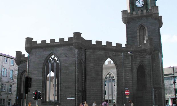 Image of the open civic space at St Paul's Church Perth.