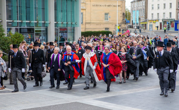 The Perth College graduation ceremony.