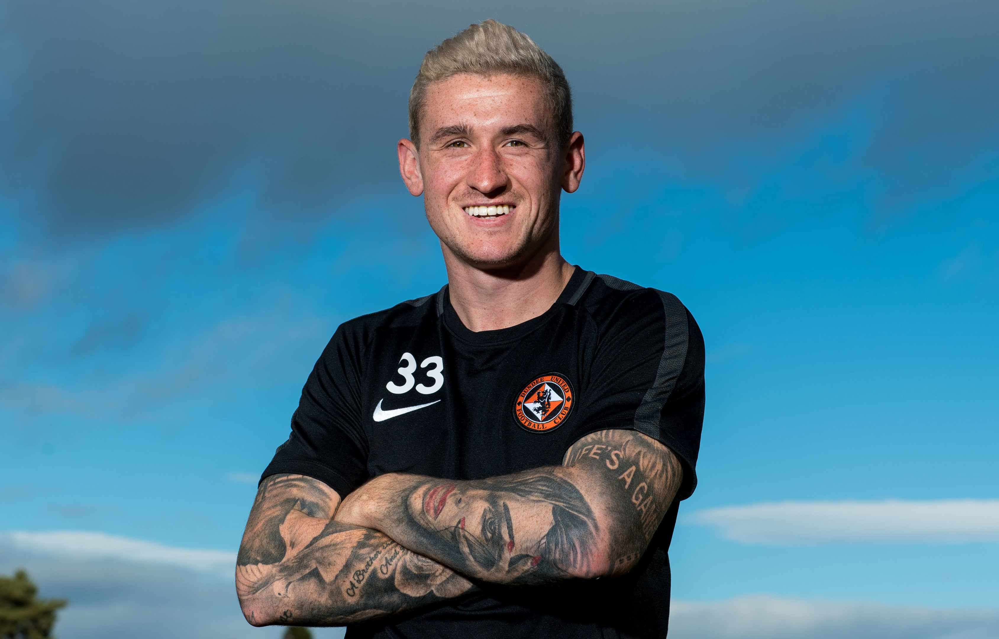 Fraser Aird with his new hairstyle.