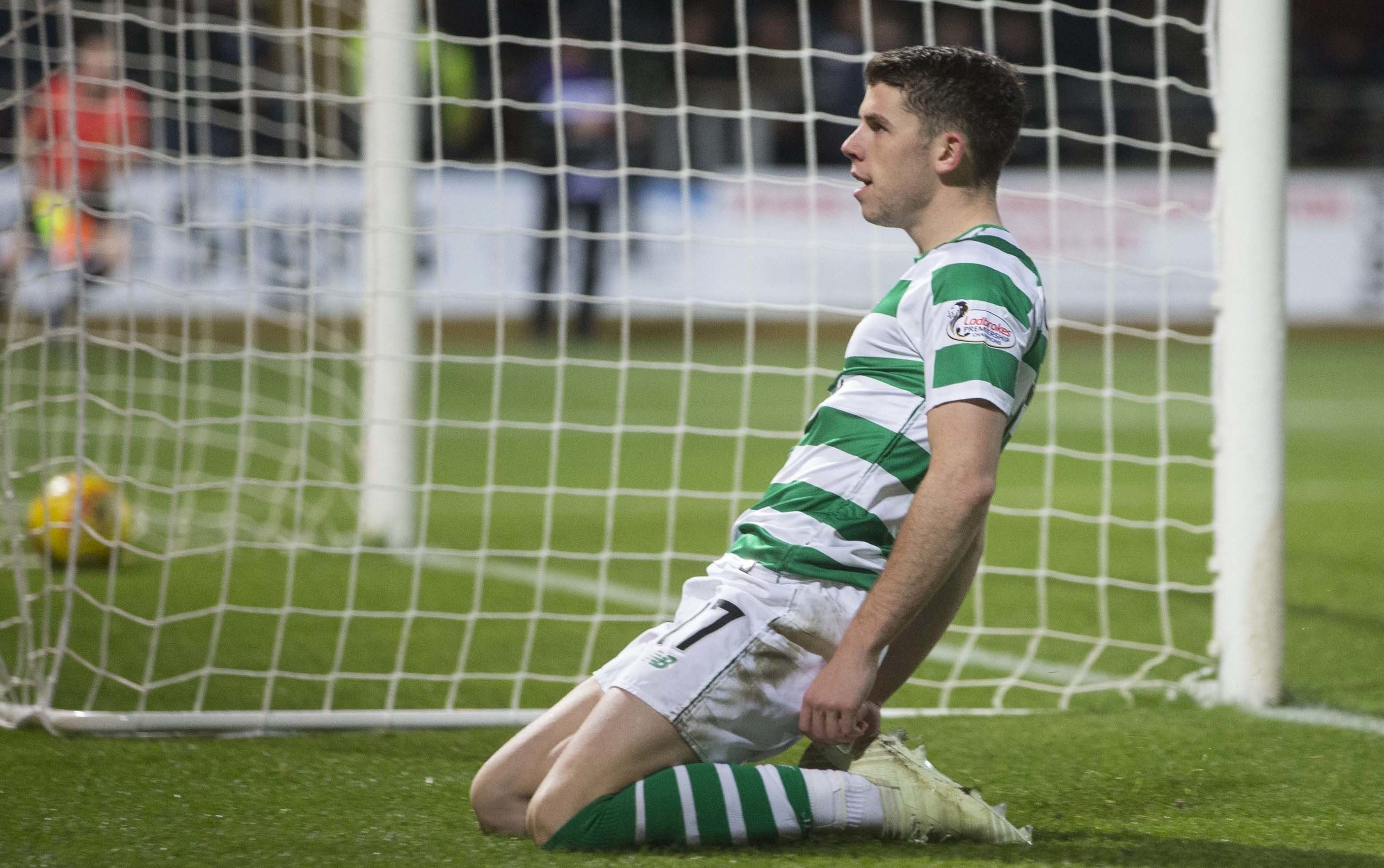 Ryan Christie after scoring the fifth goal.