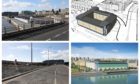 Images showing site 12 as it is now, and  artists' impressions of the development that could take shape there.