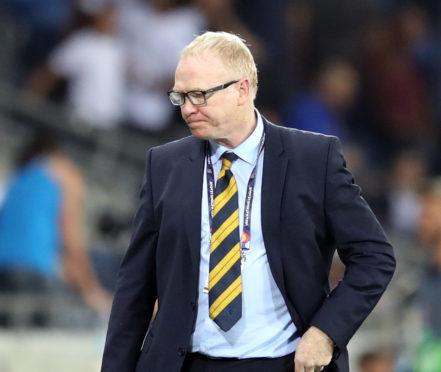 A dejected Alex McLeish in Israel.