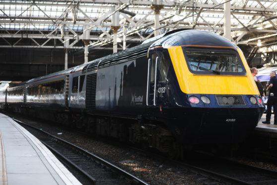 A new Scotrail Inter7City train.