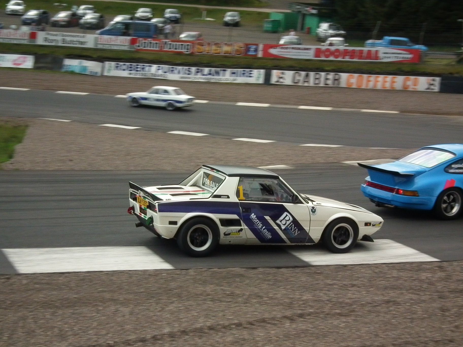 Alastair Baptie in action in his classic Fiat.
