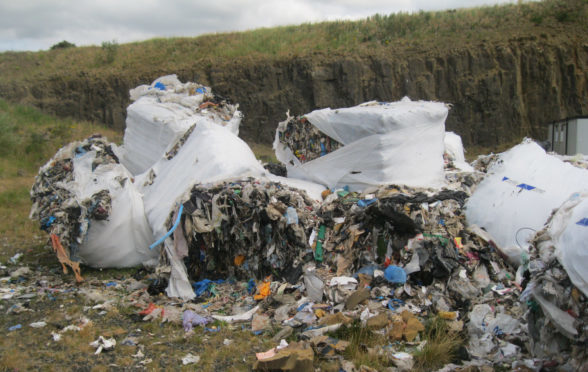 The mess left at a site in Fife.