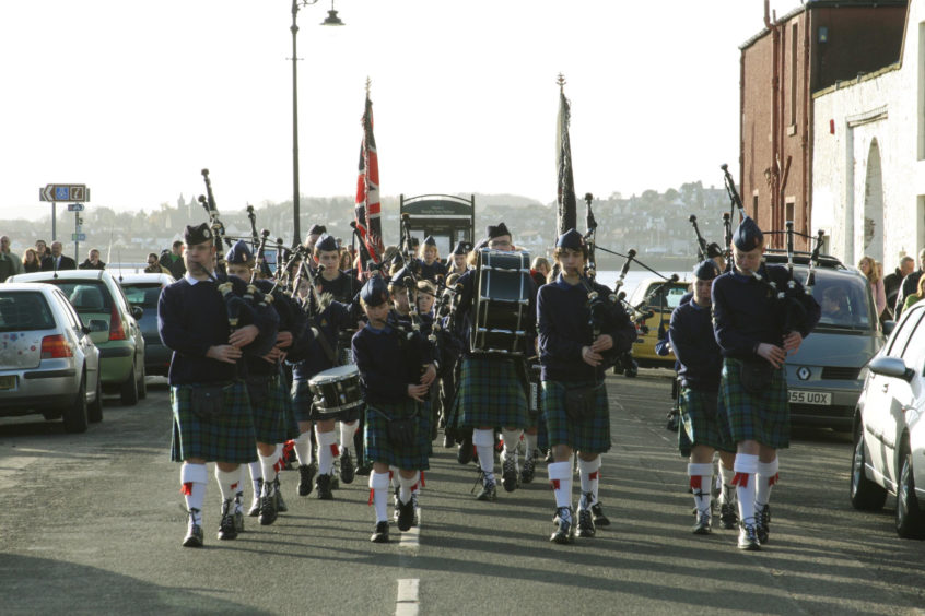 Members of the 44th Boys Brigade Company marched through Broughty Ferry as part of the Brigade's 125th Anniversary and the 44th Companys' 50th anniversary.