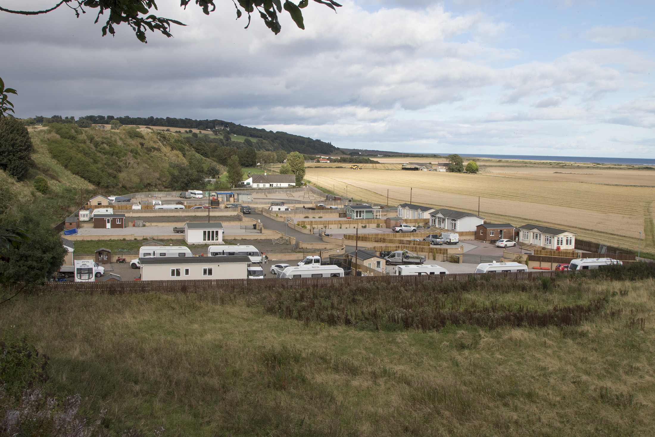 The Travellers site at St Cyrus.