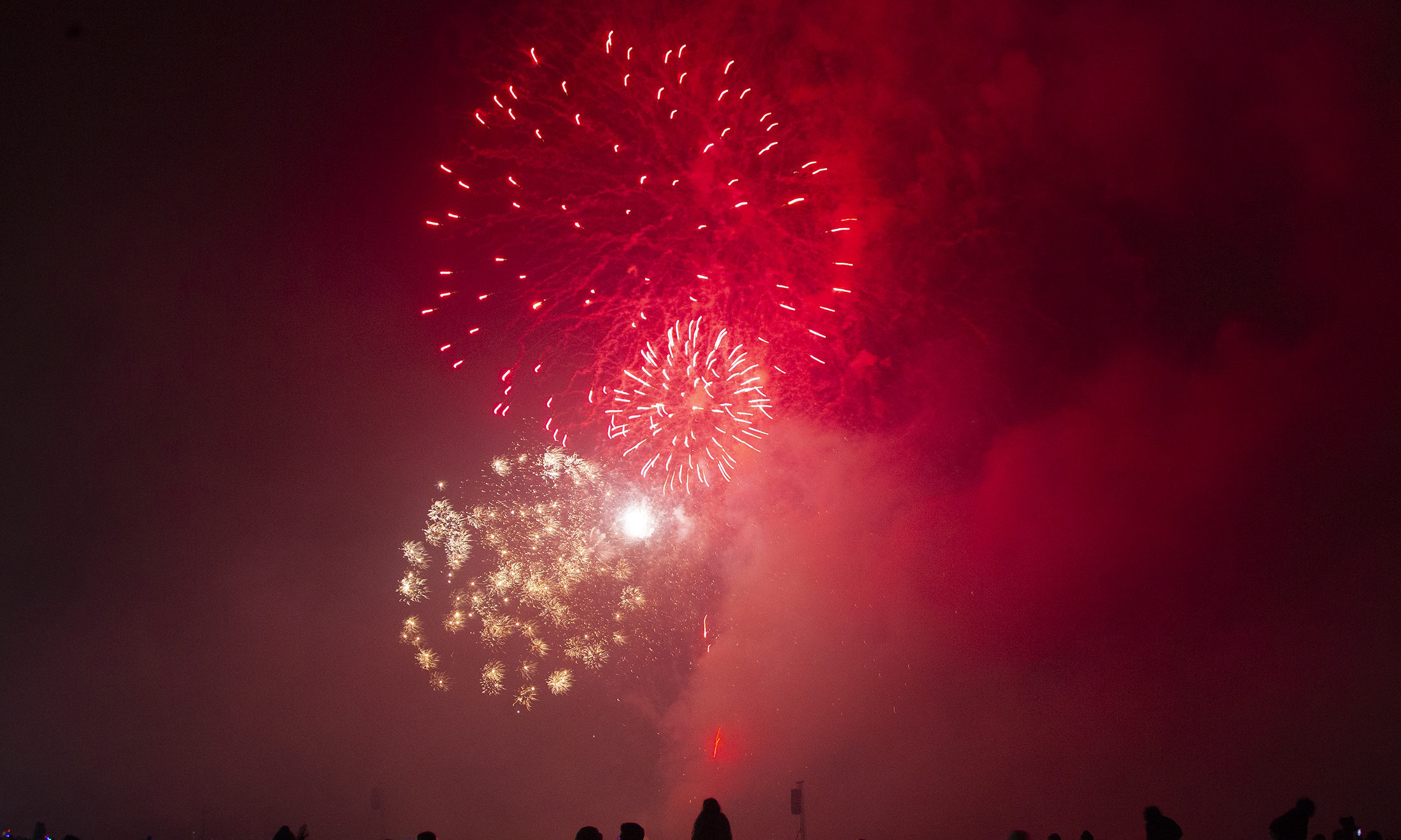 Fireworks at Lochee Park.
