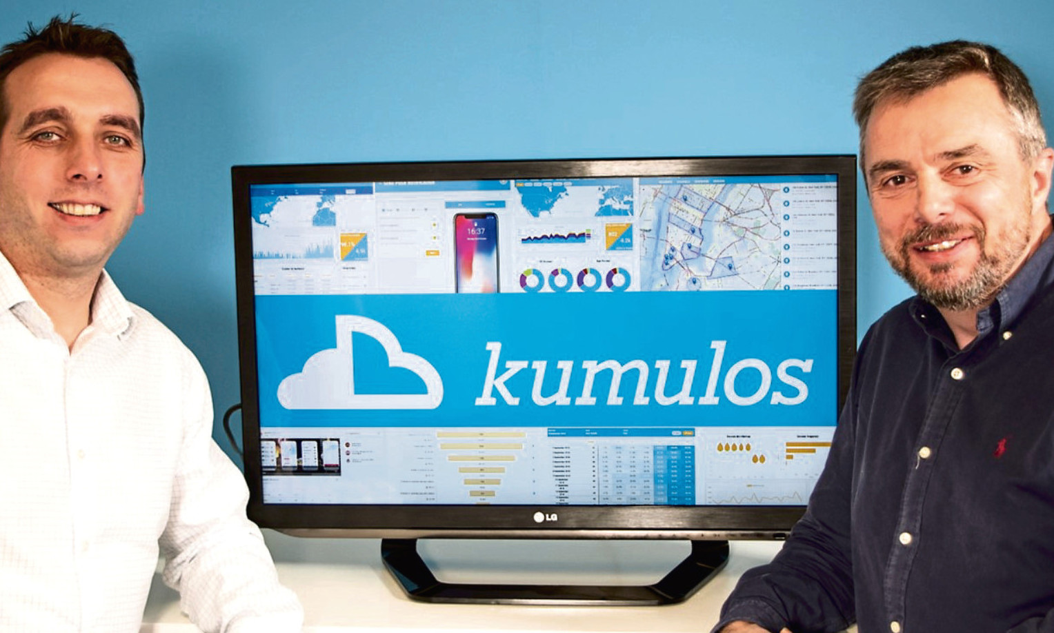 Mark Petrie and Bob Lawson of Dundee software firm Kumulos.