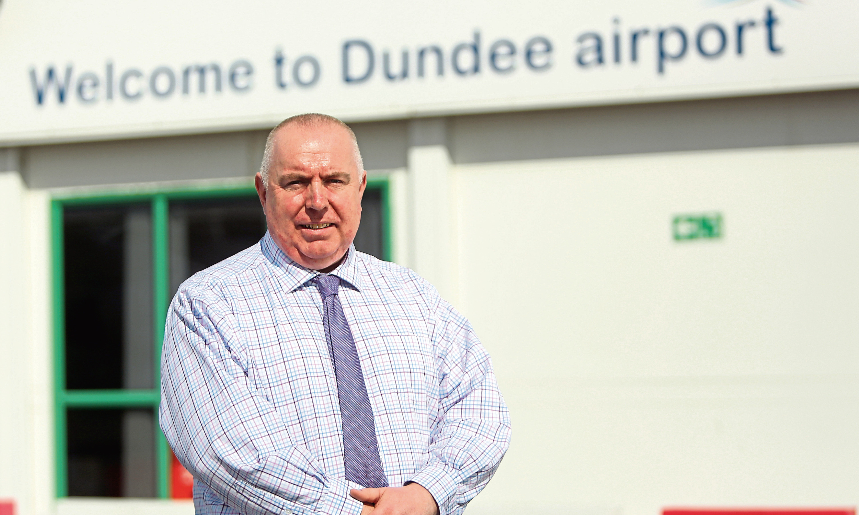 Derrick Lang, Dundee Airport manager.