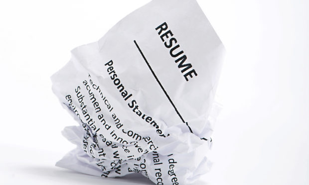 Is a crumpled up resume a sign of the times?