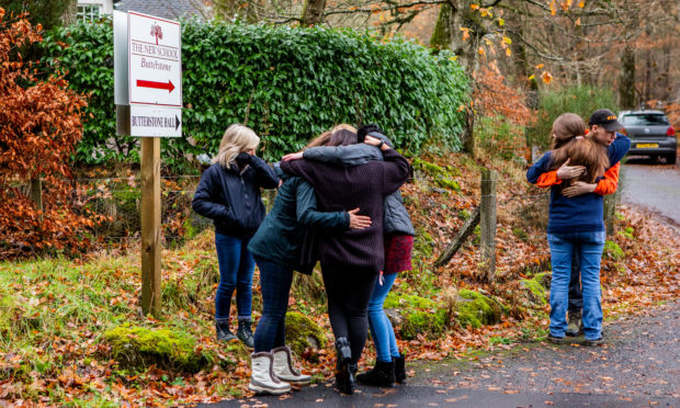 Families were distraught as the school closed for the final time