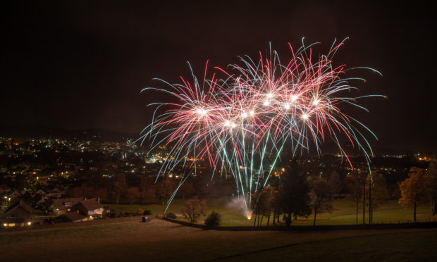 Cupar Golf Club fireworks in 2018