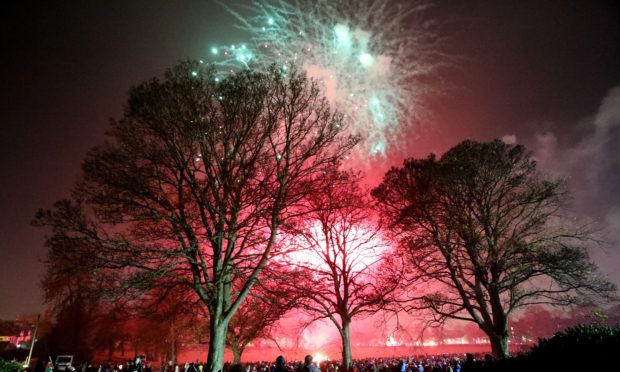 Bonfire night at Baxter Park.