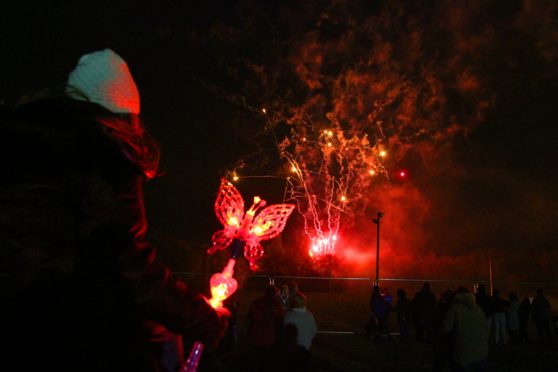 Hundreds had a great night at Cardenden's organised bonfire display - but it ended in near tragedy for one local teenager.