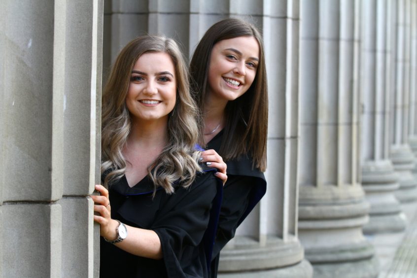Abbie Clarkson & Kirsty Young both from Dundee graduated in secondary maths.