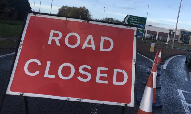 The A9 southbound between Inveralmond and Broxden was closed for several hours following Sunday morning's accident.